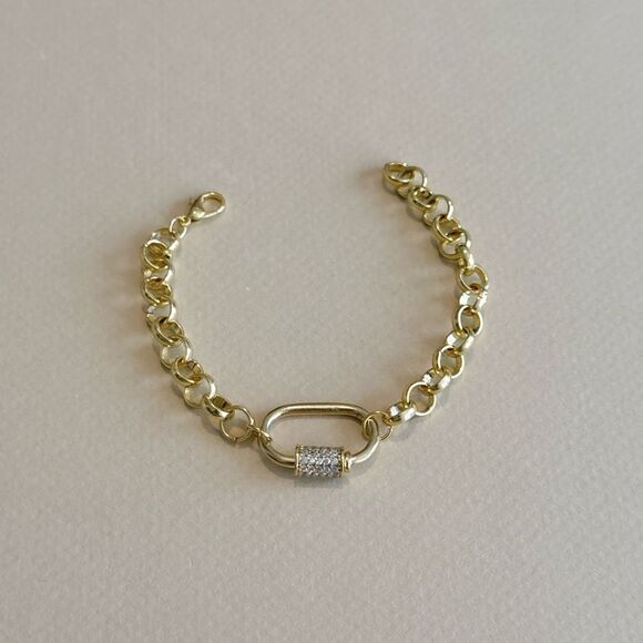 Elegant Gold Chain Bracelet R806 - Picture 1 of 3